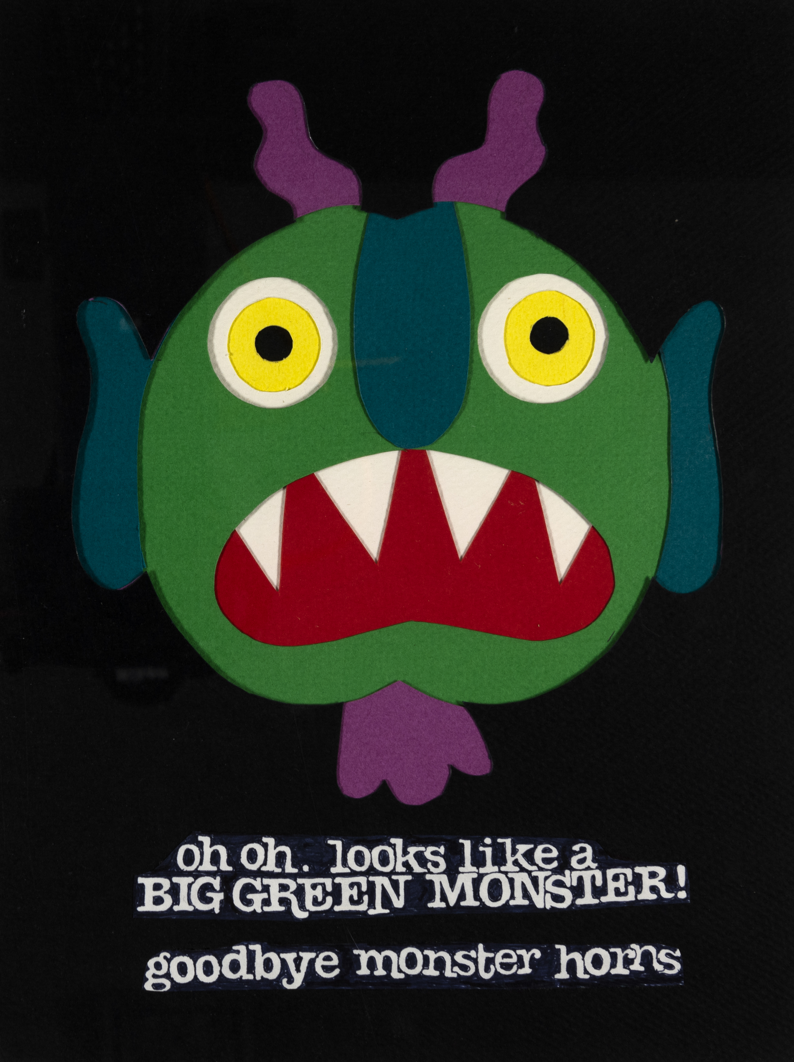 Cover for Big Green Monster with monster head. 