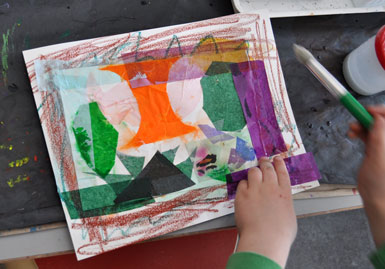 Tissue Paper Collage - The Eric Carle Musuem