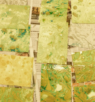 Marbling Paper with Children/ The Eric Carle Museum Studio Blog