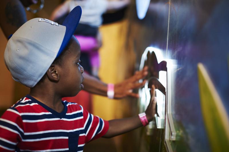 Installation of Eric Carle themed furniture and activities.