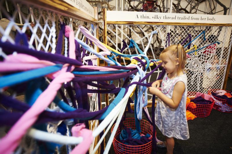 Installation of Eric Carle themed furniture and activities.
