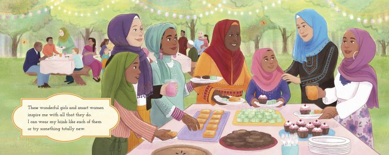 Family eating at a table.