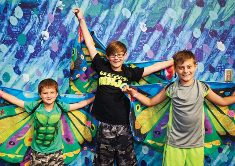 Installation of Eric Carle themed furniture and activities.