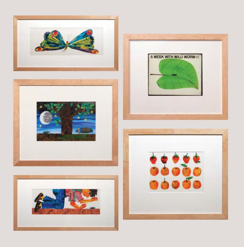 Installation of Eric Carle themed furniture and activities.