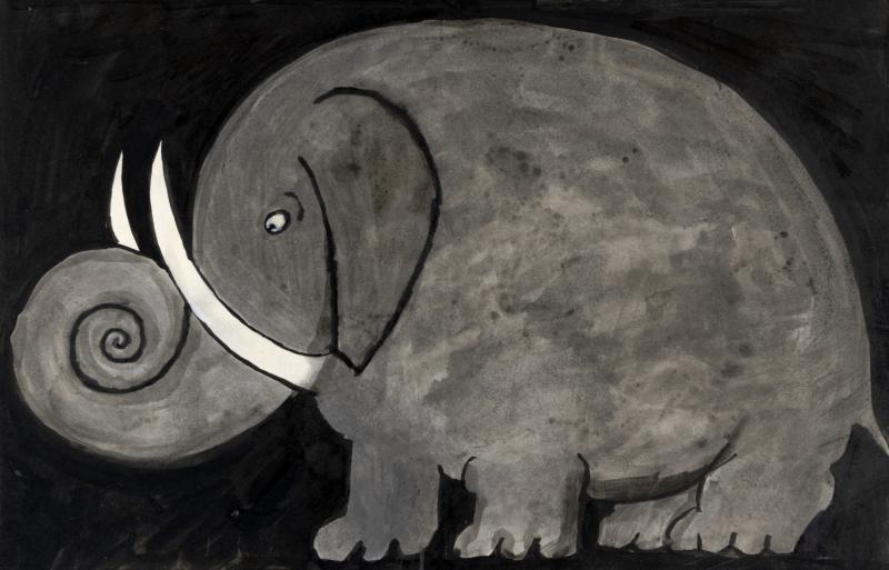 Illustration of elephant.