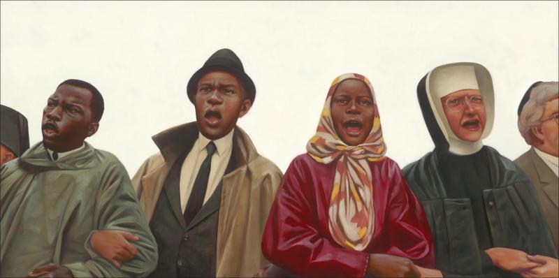 Illustration of Black activists.