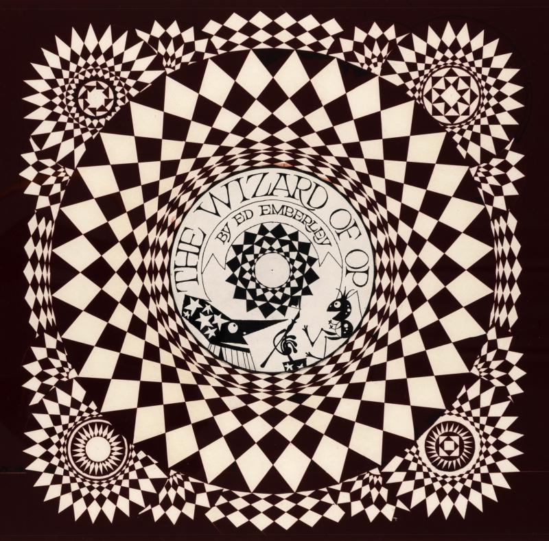 Illustrated optical illusions in black and white checker.