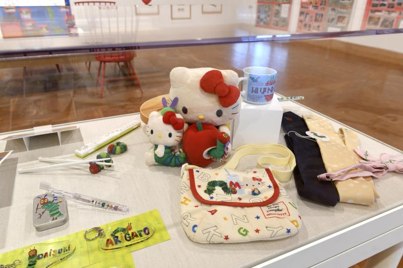 Installation image showing walls with framed art.