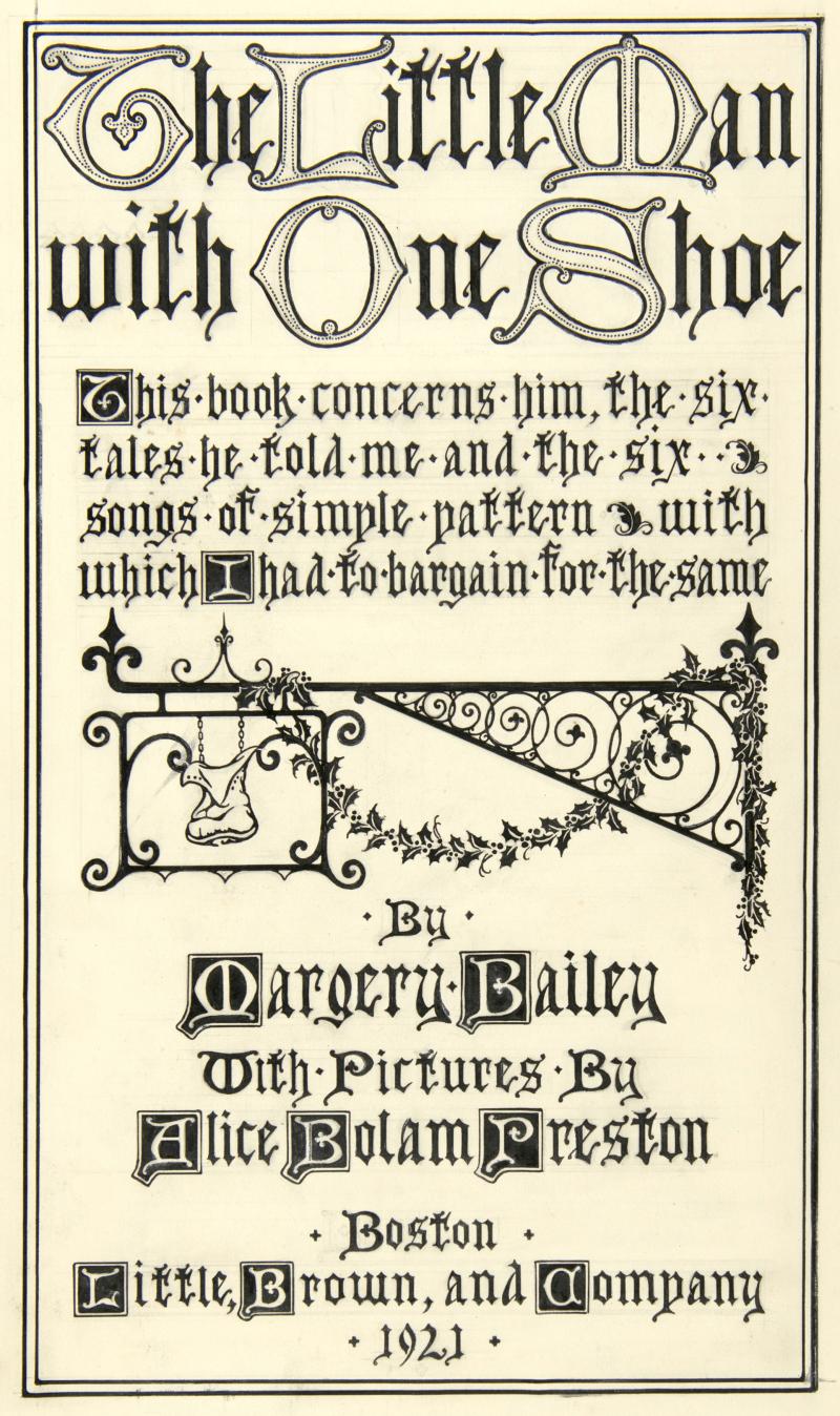 Illustration of words on page.