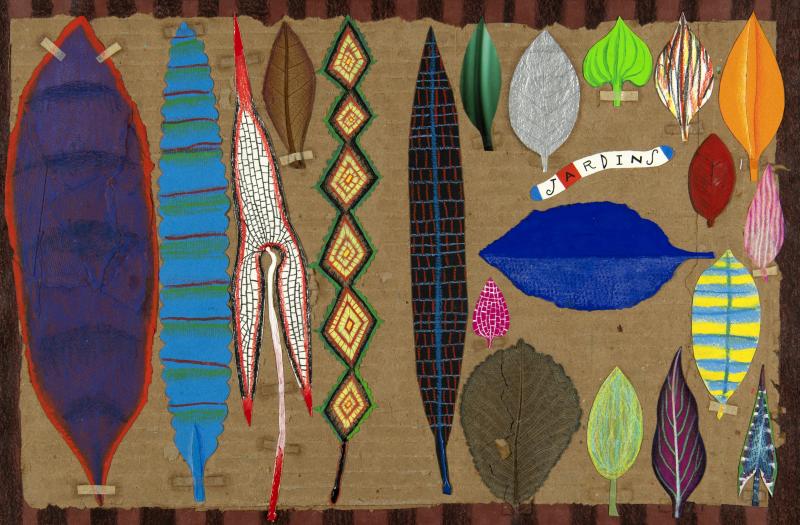 Illustration of abstract gardens.