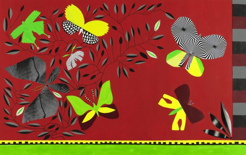 Illustration of butterflies.