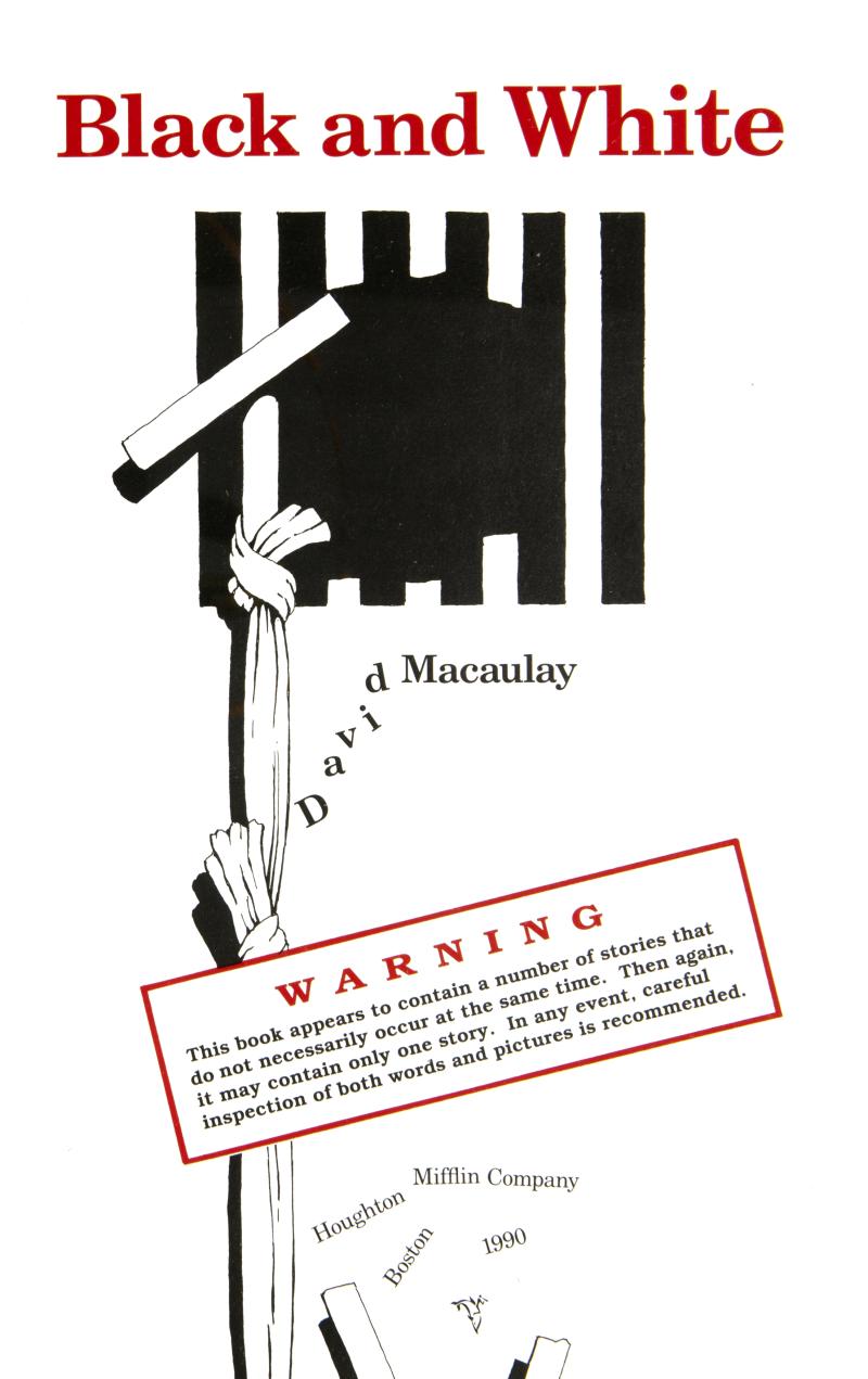 Copy of book frontispiece of rope hanging out of window.