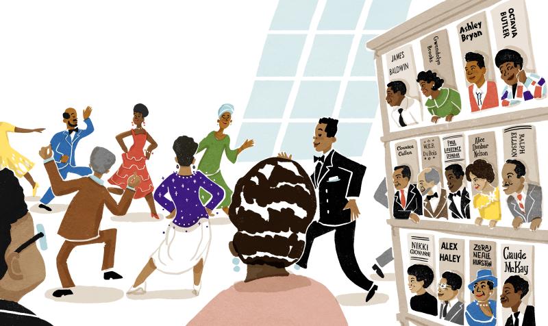 Illustration of people dancing.