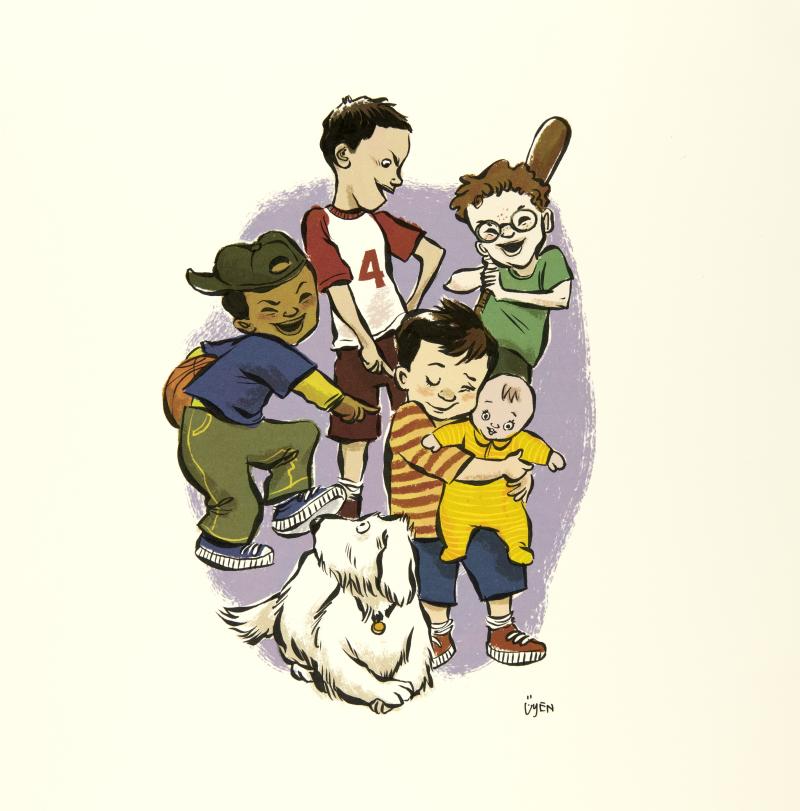 Illustration of children playing.