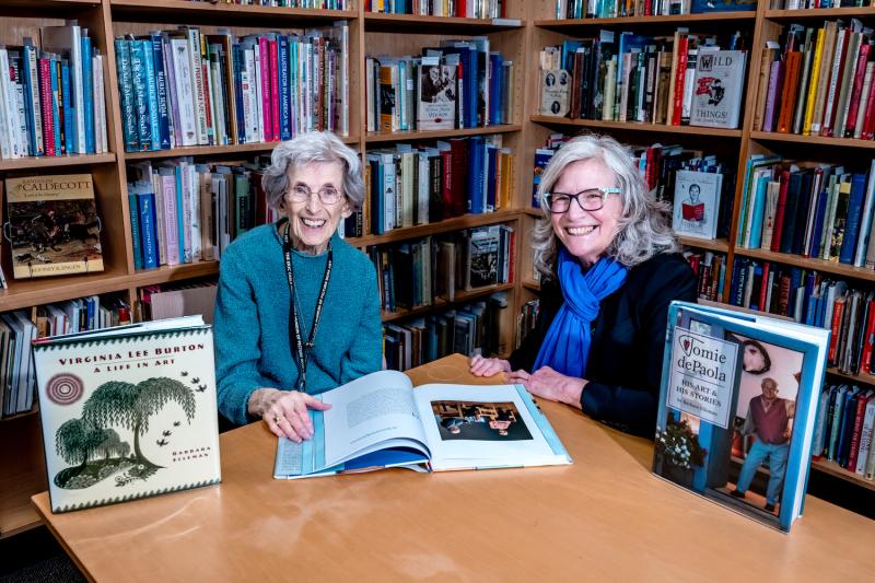 Barbara Elleman and Carle librarian, Betty Matthews.