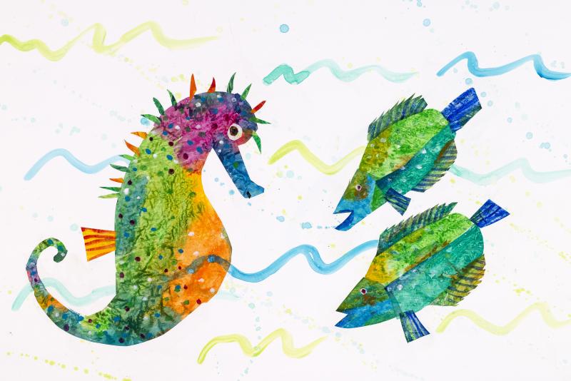 Illustration of seahorse