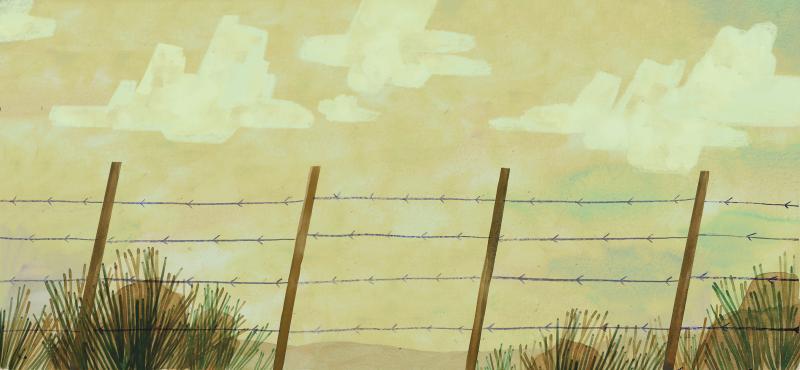 Illustration of fence