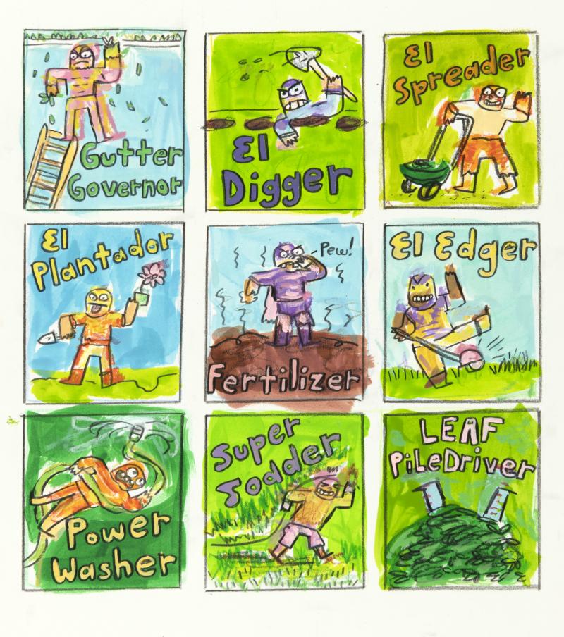 Illustration of workers doing stuff.