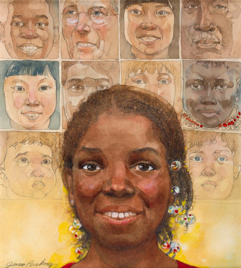 Illustration of girl.