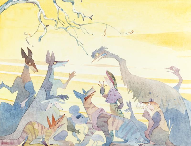 Illustration of animals.