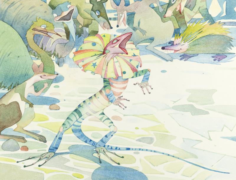 Illustration of lizard.