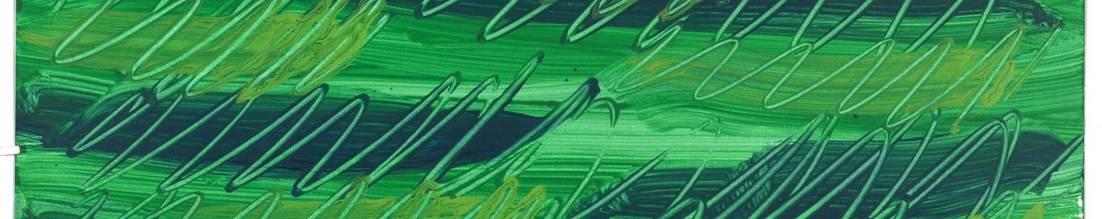 green painted tissue paper