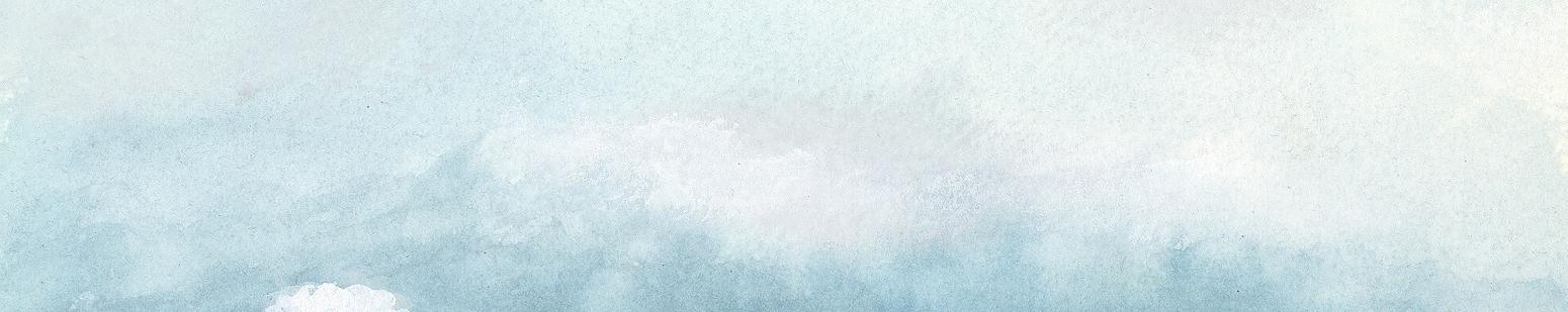 Illustration of two girls flying in canoe over city. 