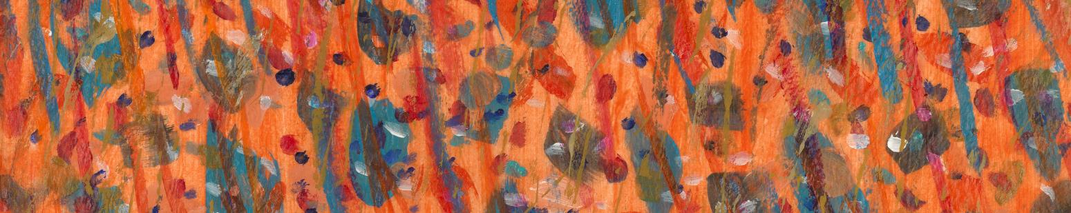 Painted tissue paper by Eric Carle.