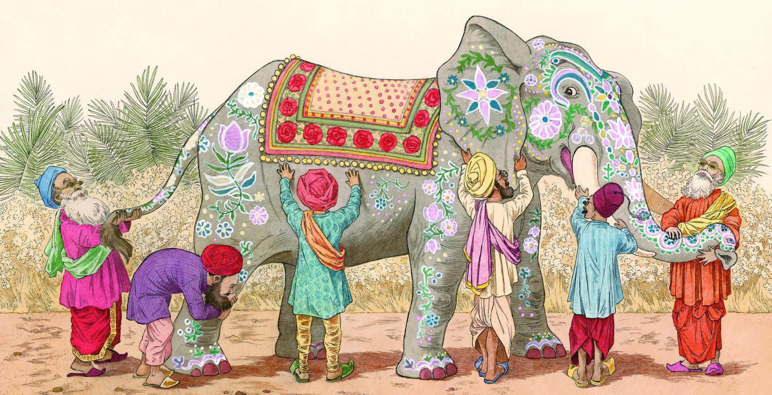 Illustration of elephant. 