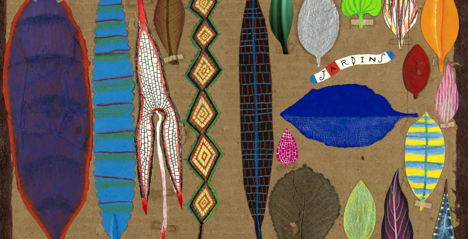 Illustration of abstract gardens.