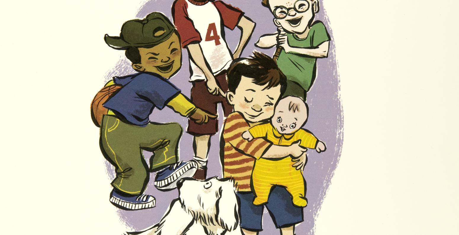Illustration of children playing.