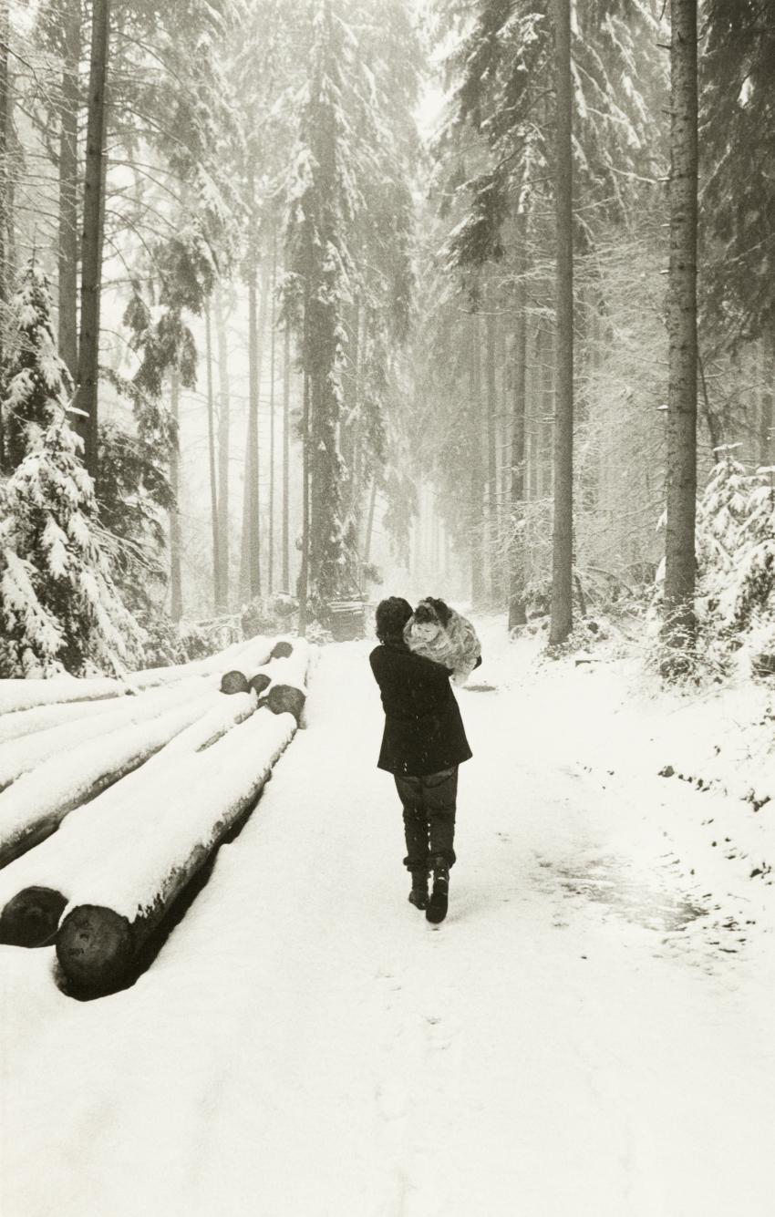 Photograph of guy in snow. 