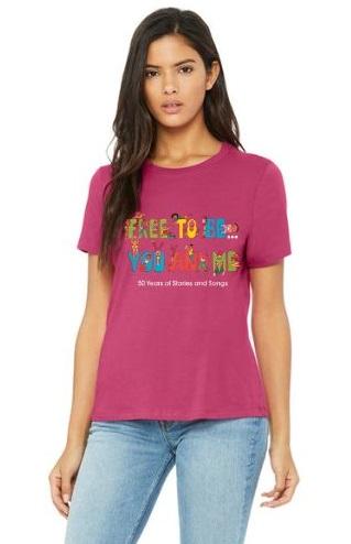 Free to be logo on pink t-shirt