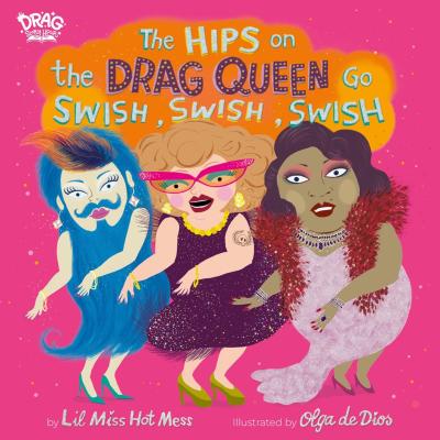 illustration of three dancing drag queens