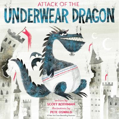 illustration of a blue dragon wearing tighty-whities