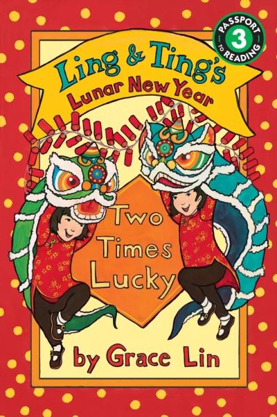 Ling & Ting dance for Lunar New Year in matching costumes.