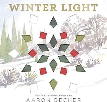 A snowflake with die-cut shapes filled with colorful see-through paper against a winter backdrop.