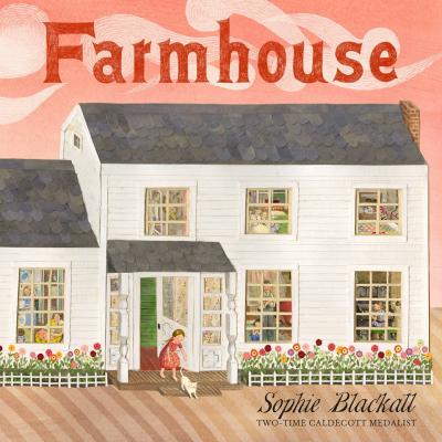illustration of a white American farmhouse