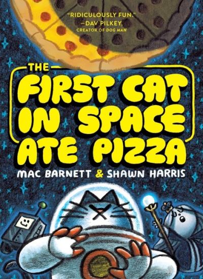 Illustration of a cat wearing an astronaut suit in space