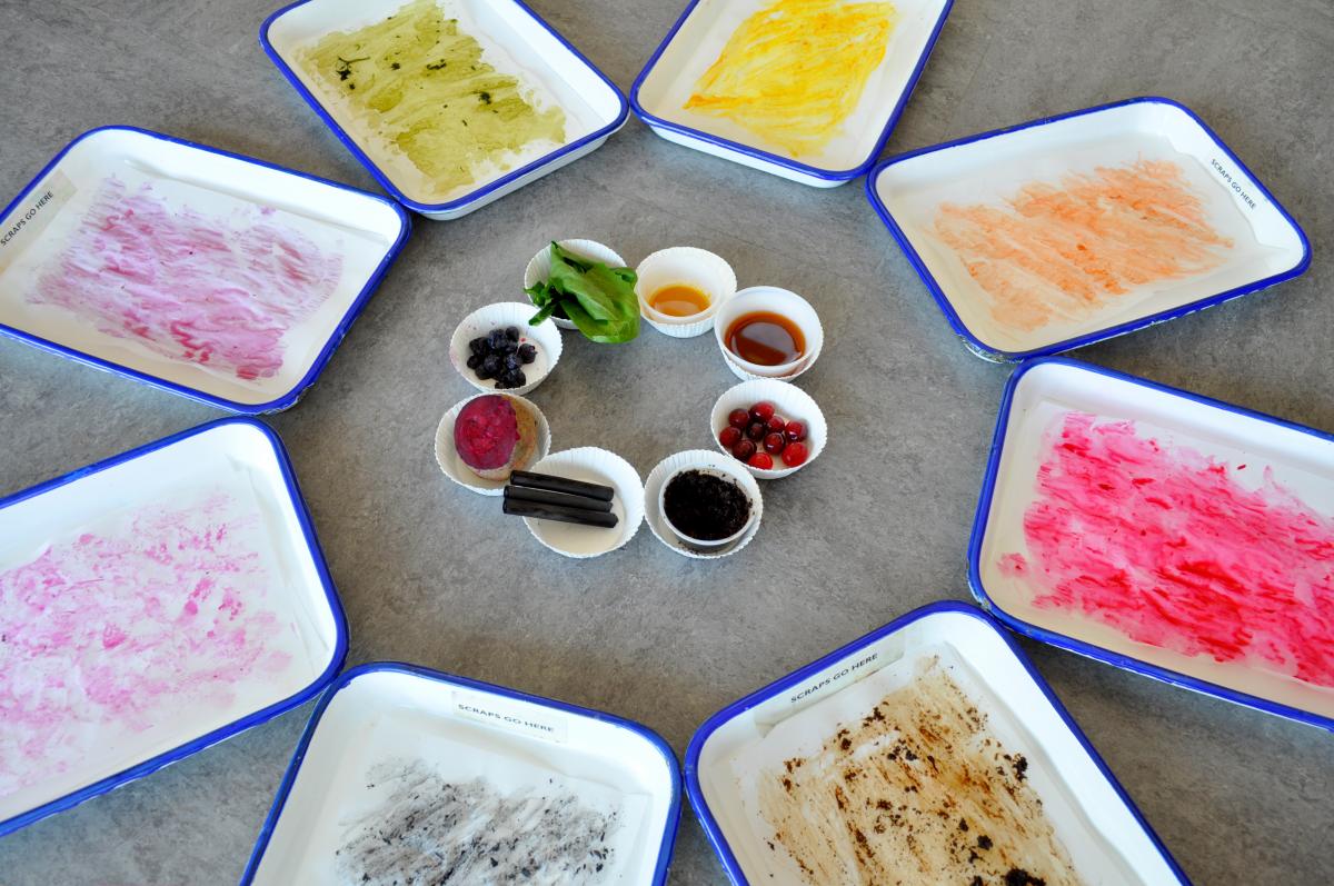 Staining Paper with Natural Dyes | Carle Museum
