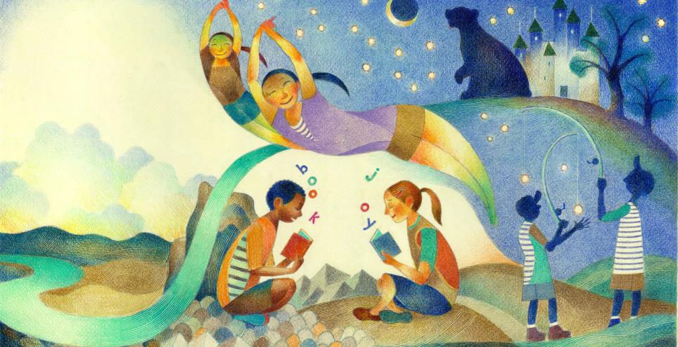 Raúl Colón, Illustration for Bookjoy Wordjoy by Pat Mora (Lee & Low Books). Courtesy of R. Michelson Galleries. © 2018 Raúl Colón.