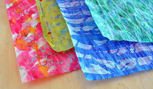 Making Watercolor-Painted Collage Papers | Making Art With Children | The Eric Carle Museum of Picture Book Art